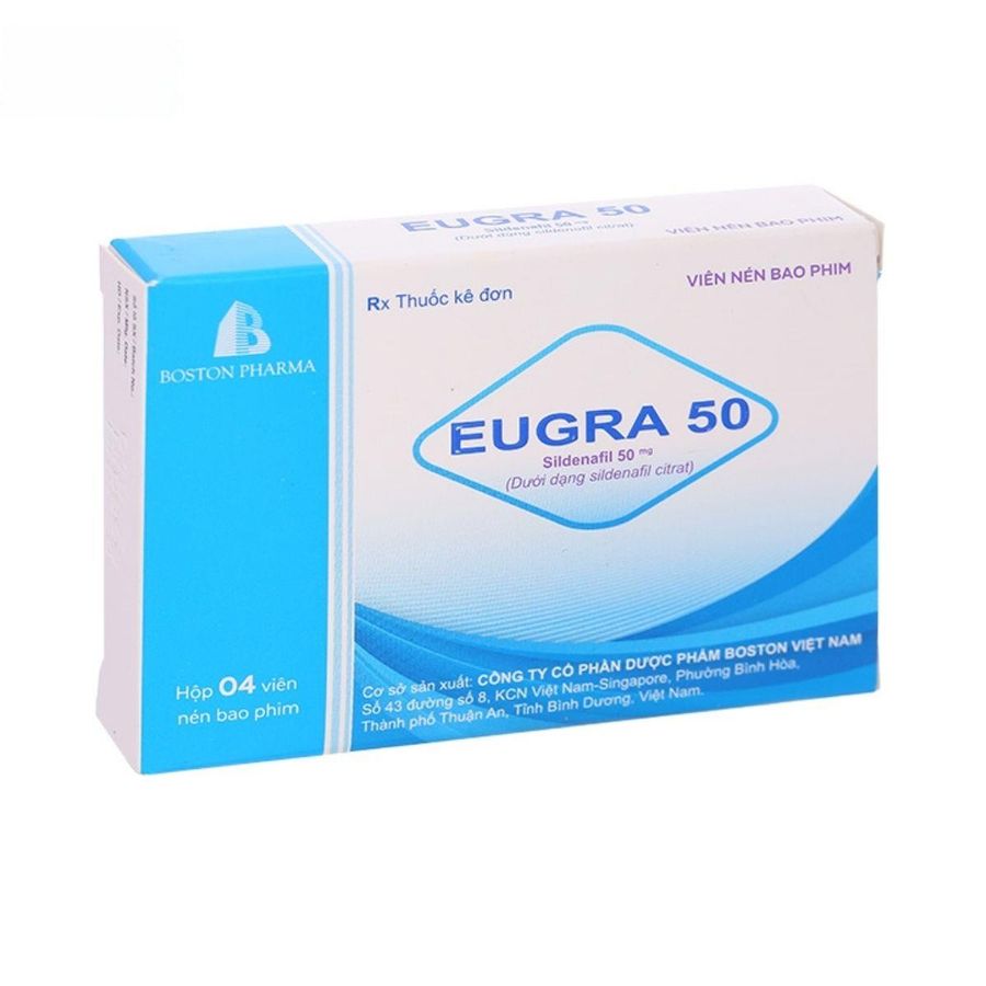 Viên uống Eugra 50mg - Điều trị rối loạn sinh lý nam khi có cho nam giới - bản tiêu chuẩn