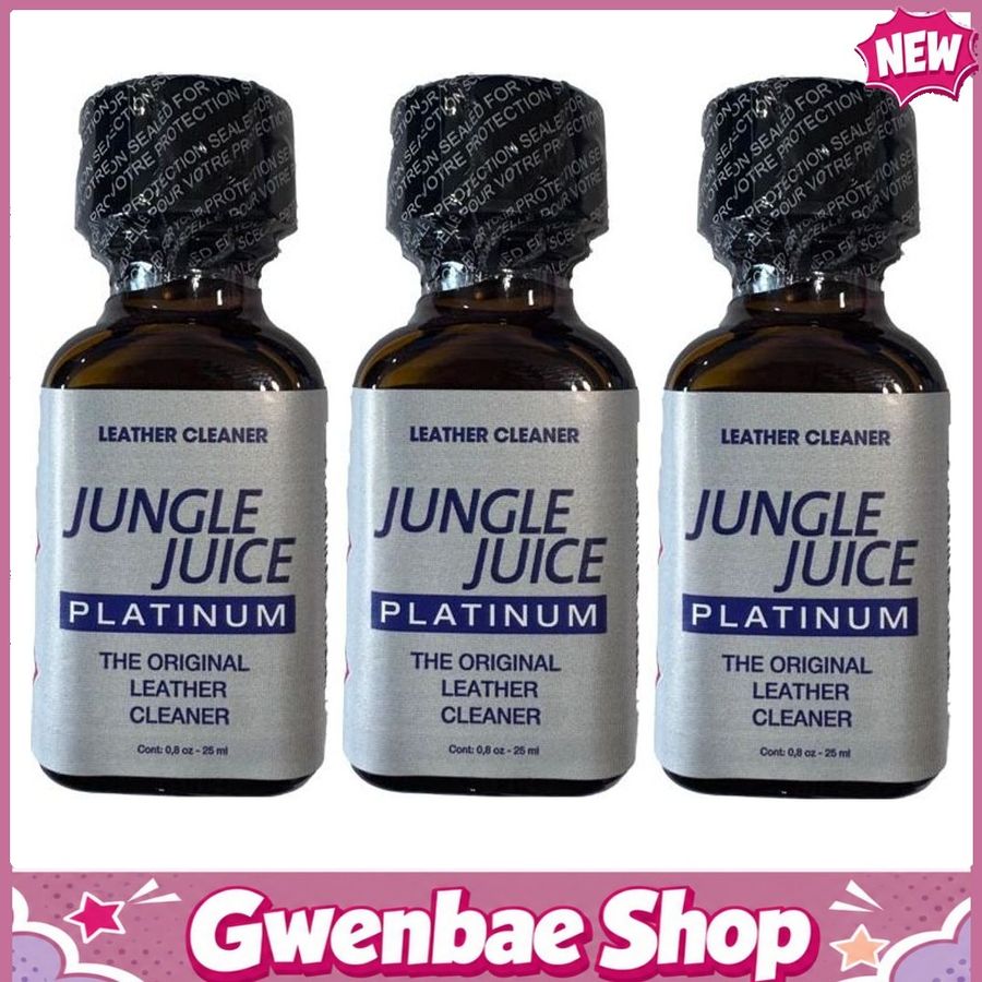 Chai Hít Tăng Khoái Cảm Kích Thích Bao Phê Jungle Juice Platinum Leather Cleaner Poppers - 25ml - 3 Pack - Gwenshop Chính Hãng