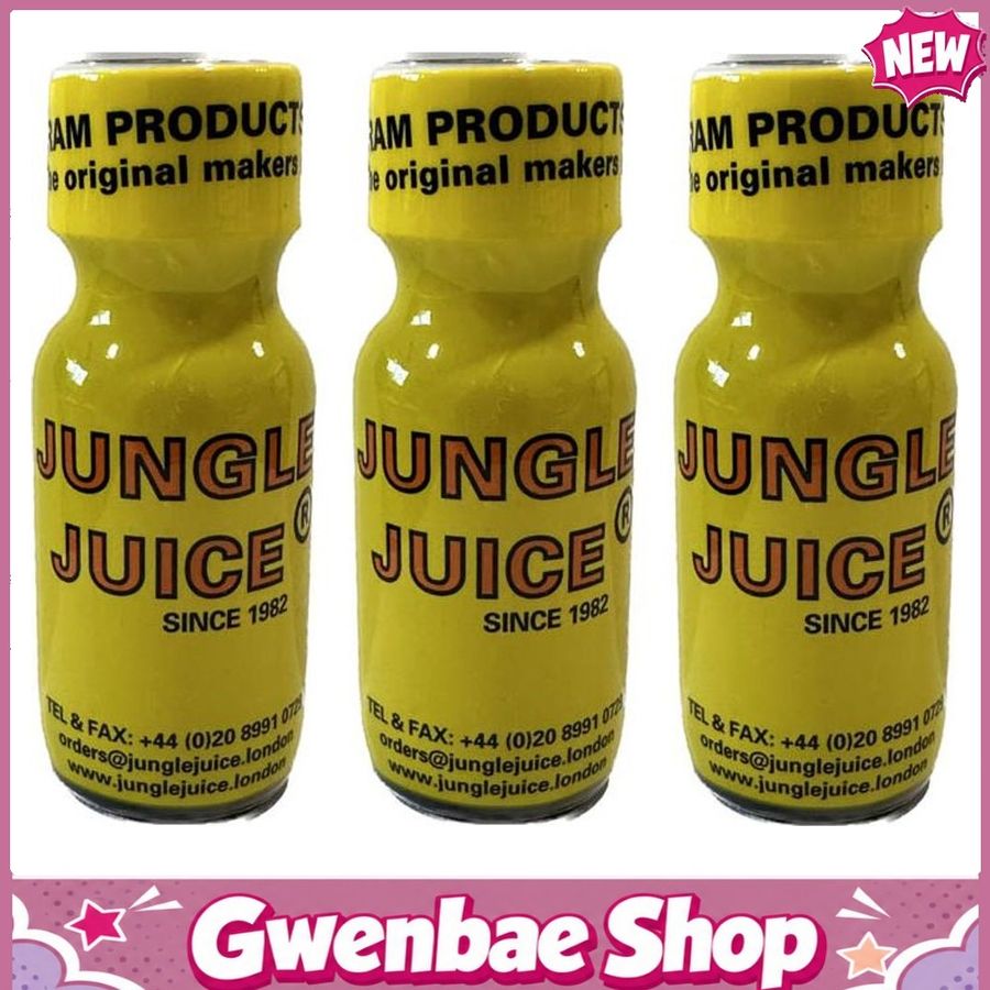 Chai Hít Cực Mạnh Lên Đỉnh Nhanh Jungle Juice Platinum Leather Cleaner Poppers - 25ml - 3 Pack - Gwenshop Chính Hãng