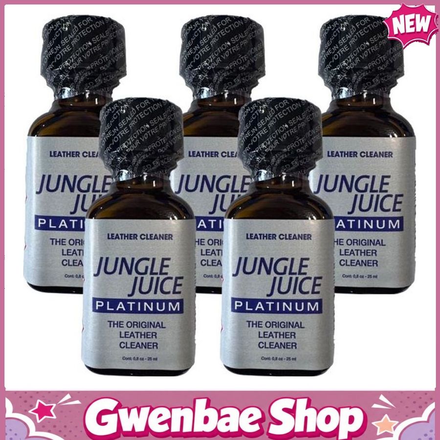Chai Hít Tăng Khoái Cảm Kích Thích Bao Phê Jungle Juice Platinum Leather Cleaner Poppers - 25ml - 5 Pack - Gwenshop Chính Hãng