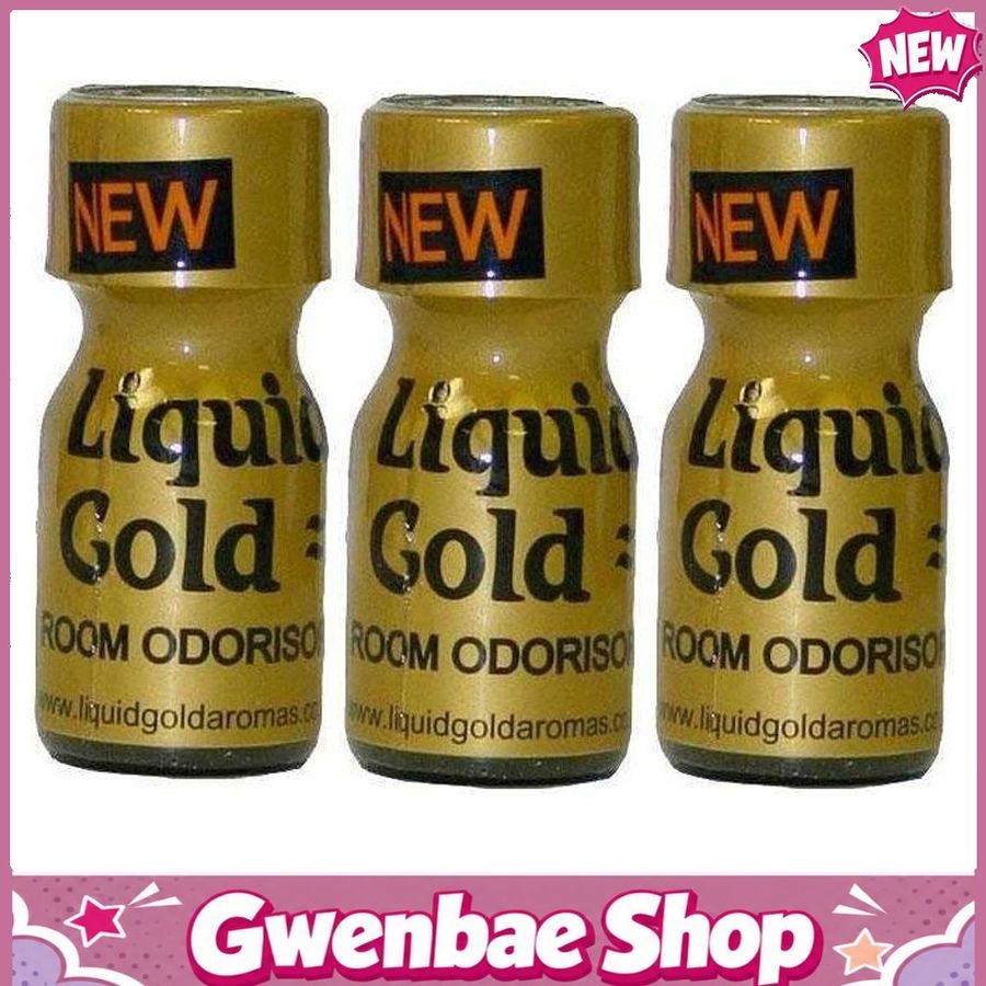 Chai Hít Tăng Khoái Cảm Kích Thích Bao Phê Popper Liquid Gold Aroma - 10ml - 3 Pack - Gwenshop Chính Hãng