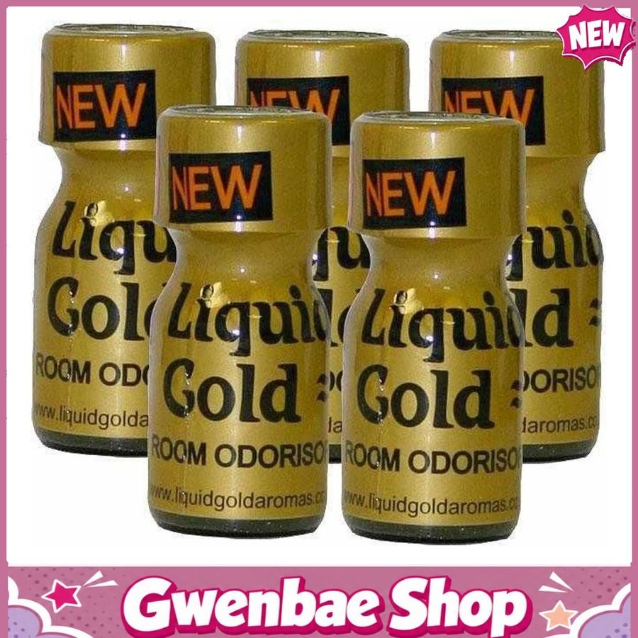 Chai Hít Tăng Khoái Cảm Kích Thích Bao Phê Popper Liquid Gold Aroma - 10ml - 5 Pack - Gwenshop Chính Hãng