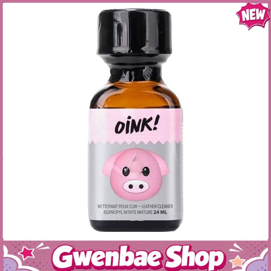 Chai Hít Tăng Khoái Cảm Kích Thích Bao Phê Oink Leather Cleaner Poppers - 24ml - Gwenshop Chính Hãng
