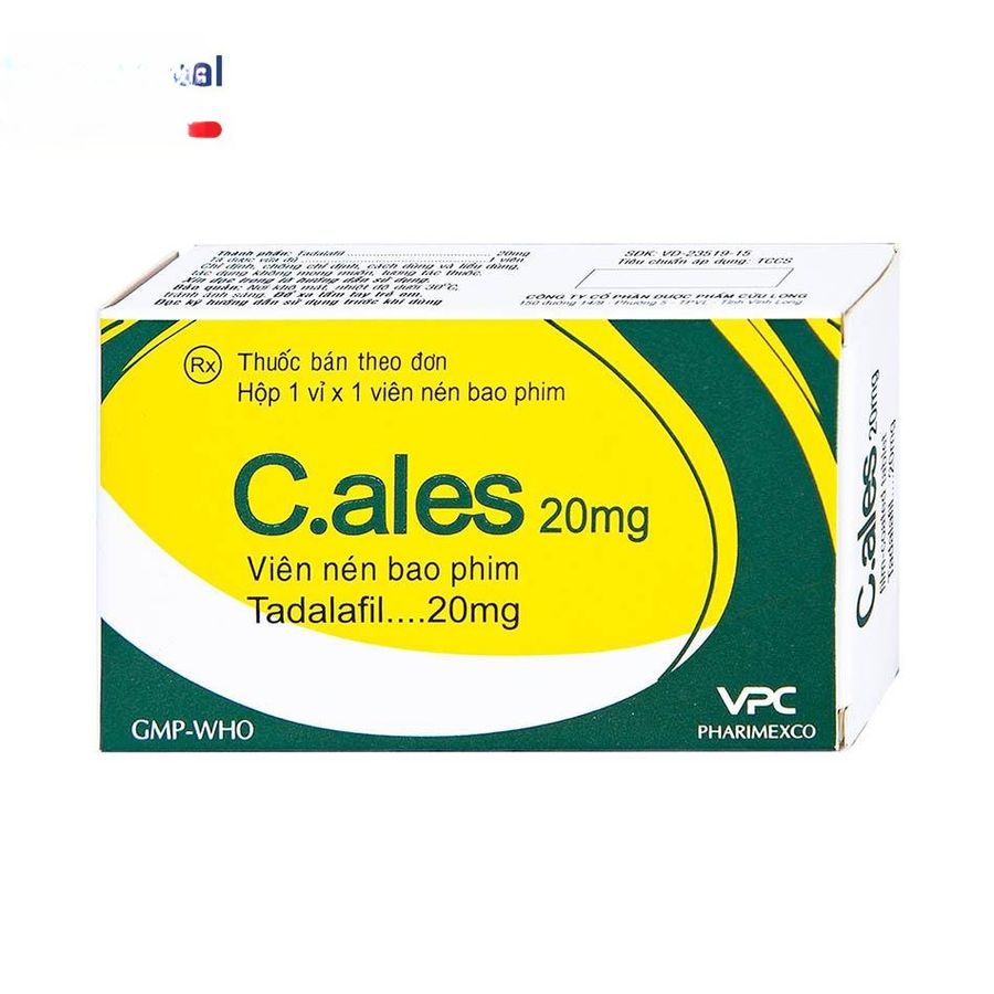 Viên uống C.ales 20mg - điều trị rối loạn sinh lý nam, nhanh về đích cho nam giới