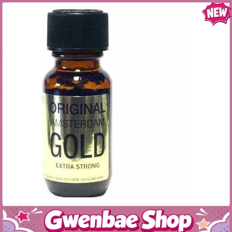 Chai Hít Tăng Khoái Cảm Kích Thích Bao Phê Popper Original Amsterdam Gold Aroma - 25ml Extra Strong - Gwenshop Chính Hãng