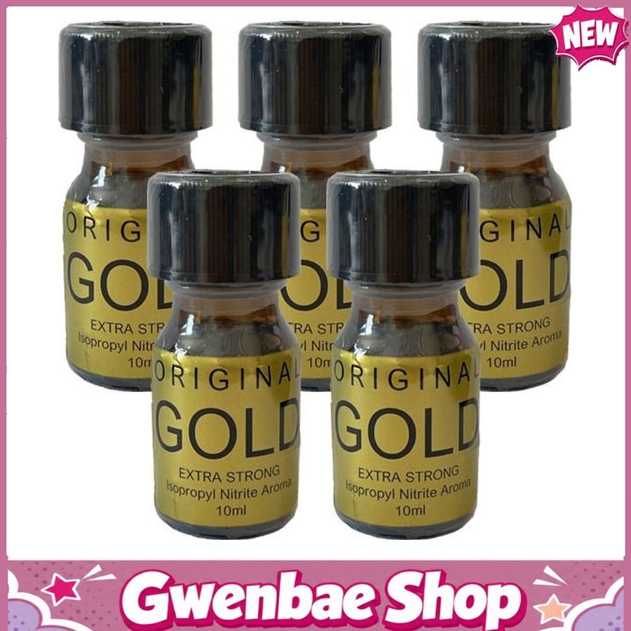 Chai Hít Tăng Khoái Cảm Kích Thích Bao Phê Popper Original Gold Aroma - 10ml - 5 Pack - Gwenshop Chính Hãng