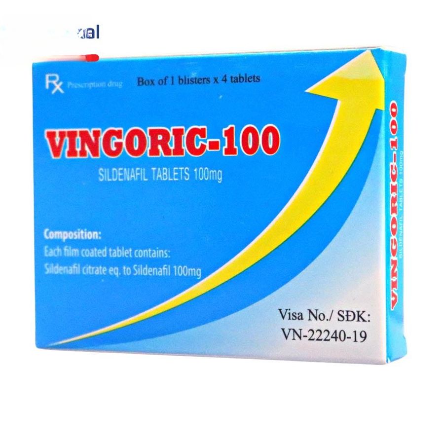 viên uống Vingoric-100 Cian Healthcare 100mg - cải thiện rối loạn sinh lý nam cho nam giới - đóng gói kín