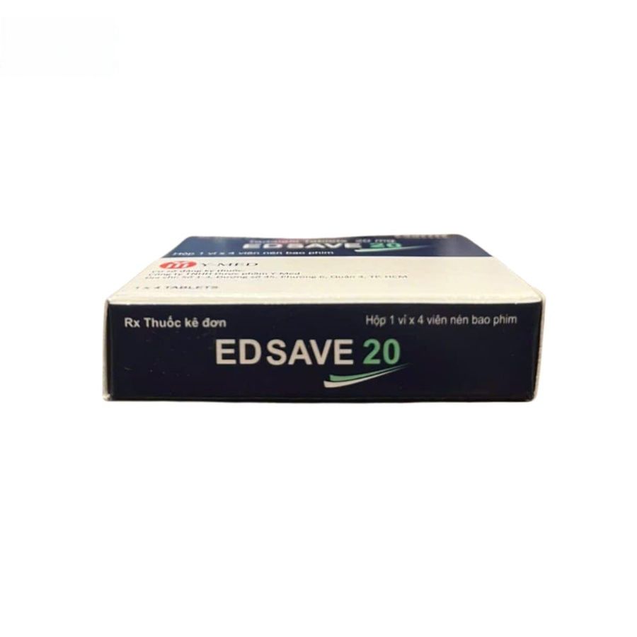Viên uống Edsave 20mg - Điều trị rối loạn sinh lý nam cho nam giới trưởng thành - hàng có sẵn