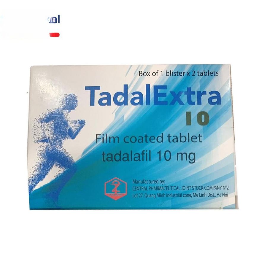 Viên uống TadalExtra 10mg - Điều trị rối loạn sinh lý nam hiệu quả cho nam giới - bản tiêu chuẩn