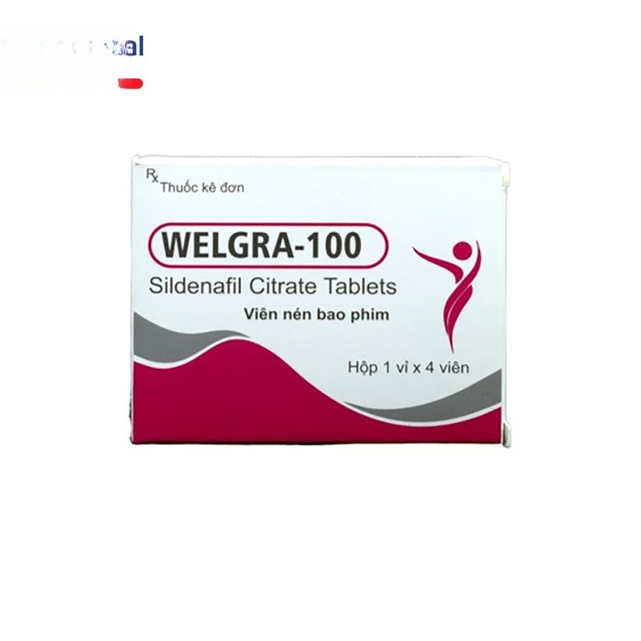 Viên uống Welgra-100 100mg - điều trị rối loạn sinh lý nam hiệu quả cho nam giới - bản tiêu chuẩn