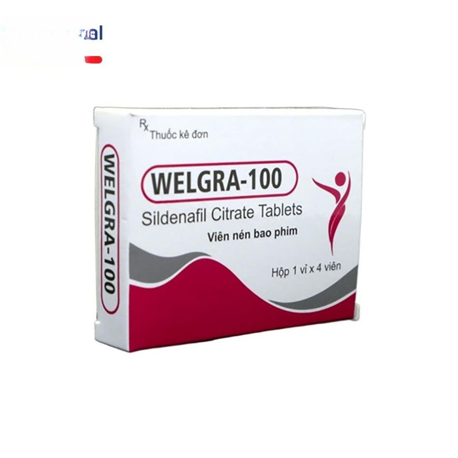 Viên uống Welgra-100 100mg - điều trị rối loạn sinh lý nam hiệu quả cho nam giới - đóng gói kín