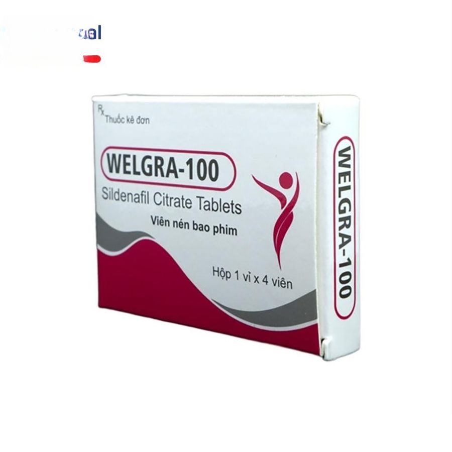 Viên uống Welgra-100 100mg - điều trị rối loạn sinh lý nam hiệu quả cho nam giới - hàng chuẩn