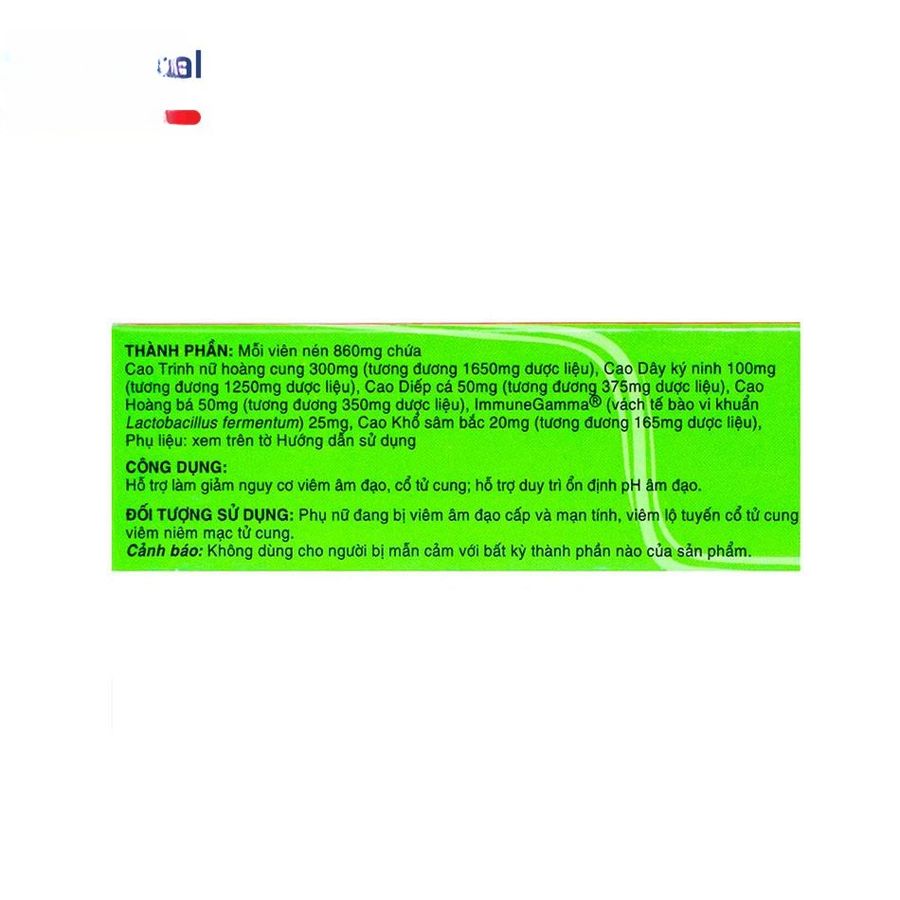 Viên uống Nữ Vương New - hỗ trợ điều trị viêm âm đạo và cân bằng pH cho phụ nữ - bản tiêu chuẩn