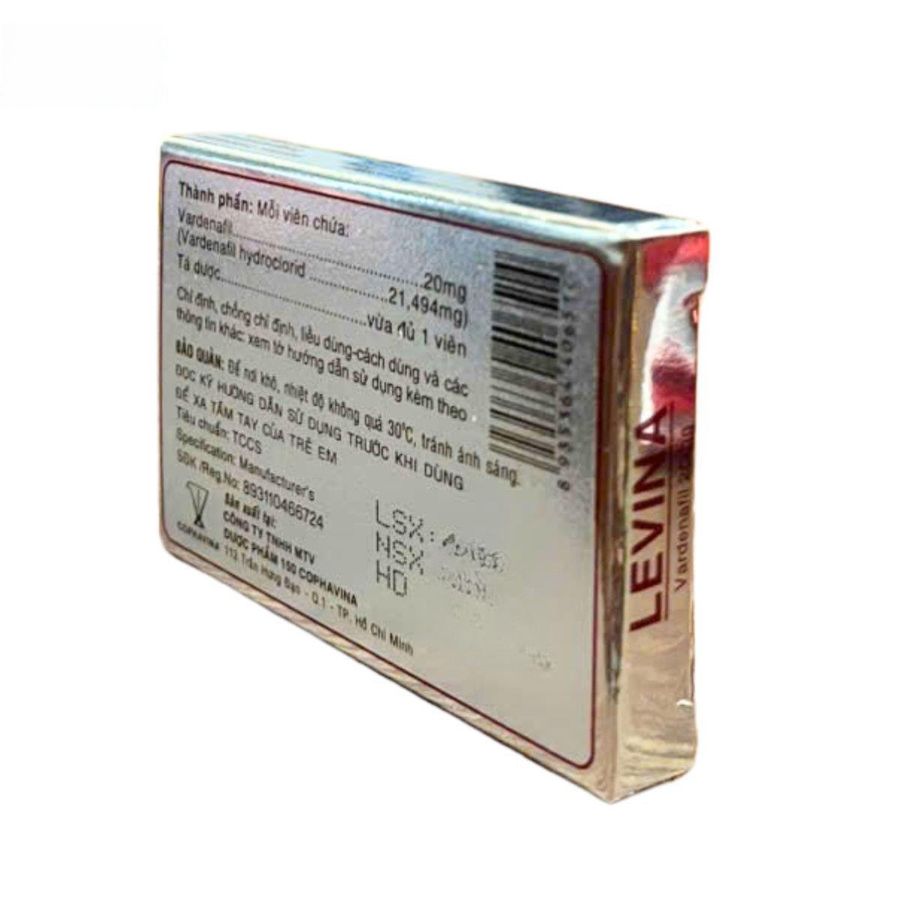 Viên uống Levina 20mg - cải thiện rối loạn sinh lý nam cho nam giới - hàng có sẵn