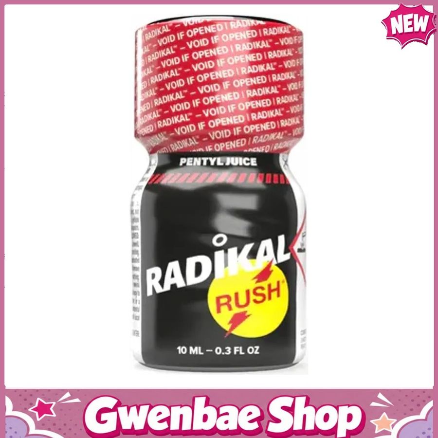 Chai Hít Tăng Khoái Cảm Kích Thích Bao Phê Popper Radikal Rush Pentyl Juice PWD 10ml - Gwenshop Chính Hãng