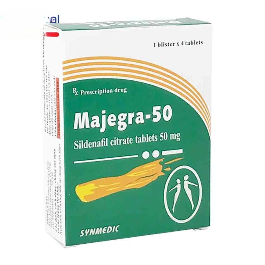 Viên uống Majegra-50 50mg - Điều trị rối loạn sinh lý nam hiệu quả cho nam giới - mẫu mới