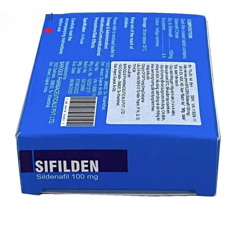 Viên uống Sifilden 100mg - điều trị rối loạn sinh lý nam cho nam giới - giao kín đáo