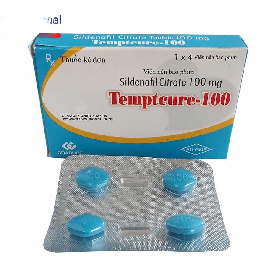 Viên uống Temptcure-100 100mg - điều trị rối loạn sinh lý nam cho nam giới