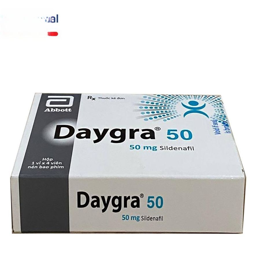 Viên uống Daygra 50mg - điều trị rối loạn sinh lý nam hiệu quả cho nam giới - hàng có sẵn