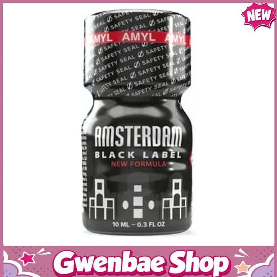 Chai Hít Tăng Khoái Cảm Kích Thích Bao Phê Popper Amsterdam Black Label 10ml - Gwenshop Chính Hãng