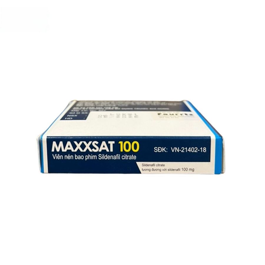 Viên uống Maxxsat 100 - Điều trị rối loạn sinh lý nam, nhanh về đích cho nam giới - bản tiêu chuẩn