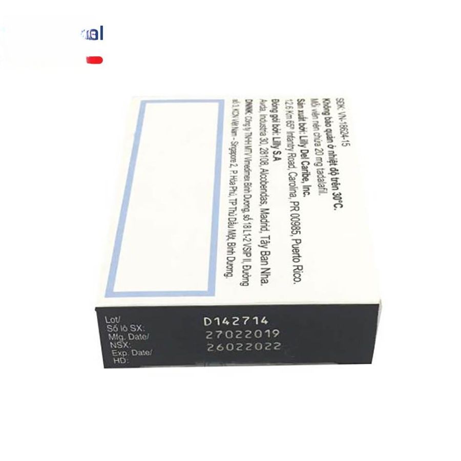 Viên uống Cialis 20mg - Điều trị rối loạn sinh lý nam hiệu quả cho nam giới - hàng có sẵn