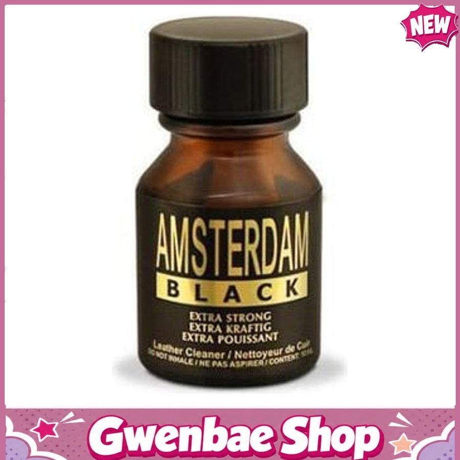 Chai Hít Tăng Khoái Cảm Kích Thích Bao Phê Popper Amsterdam Black Extra Strong 10ml - Gwenshop Chính Hãng