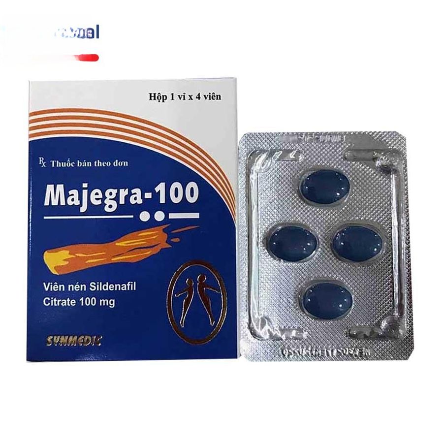 Viên uống Majegra-100 100mg - Điều trị rối loạn sinh lý nam hiệu quả cho nam giới