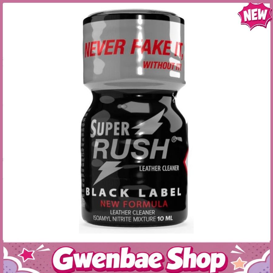 Chai Hít Tăng Khoái Cảm Kích Thích Bao Phê Popper Super Rush Black Label 10ml - Gwenshop Chính Hãng