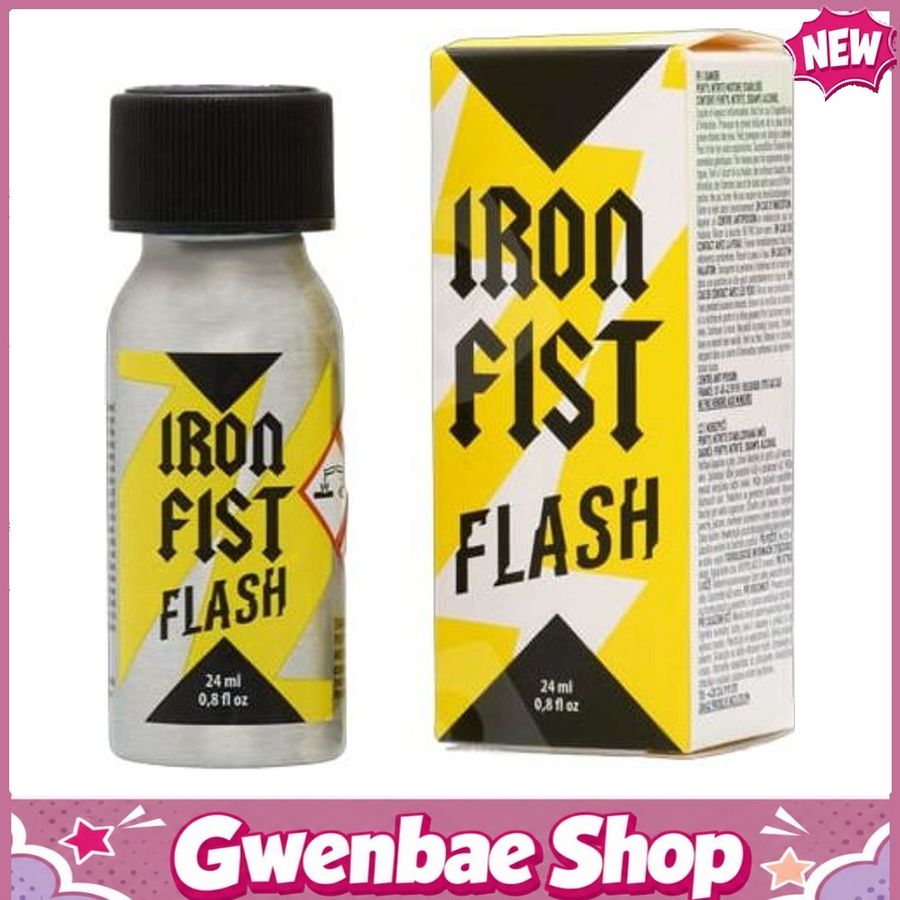 Chai Hít Tăng Khoái Cảm Kích Thích Bao Phê Popper Iron Fist Flash 24ml - Gwenshop Chính Hãng