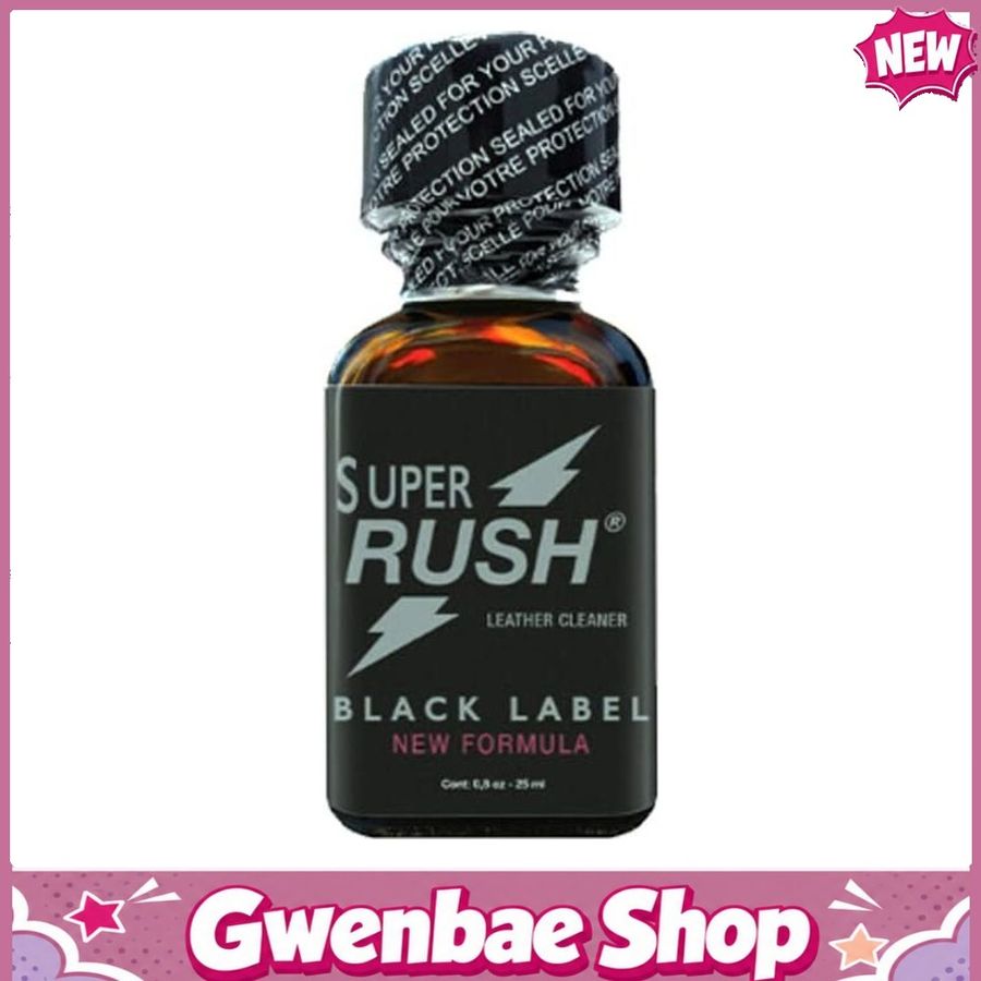 Chai Hít Tăng Khoái Cảm Kích Thích Bao Phê Popper Super Rush Black Label New Formula 25ml - Gwenshop Chính Hãng