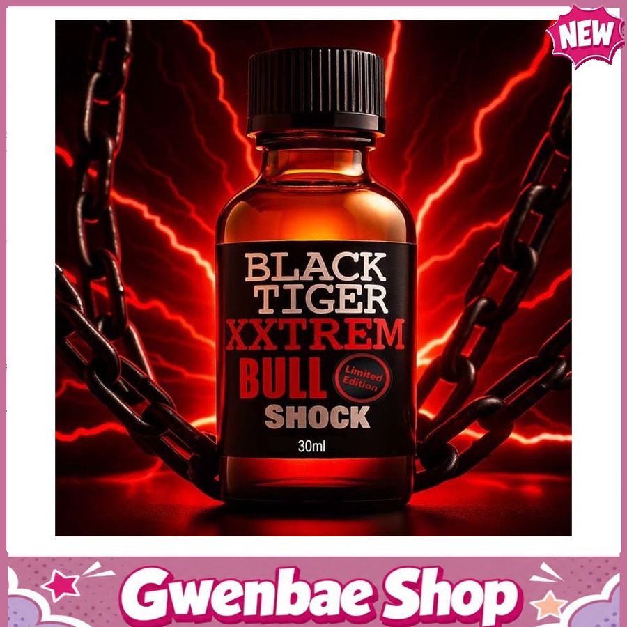 Chai Hít Cực Mạnh Lên Đỉnh Nhanh Popper Black Tiger Xxtrm Bull Shock 30ml - Gwenshop Chính Hãng