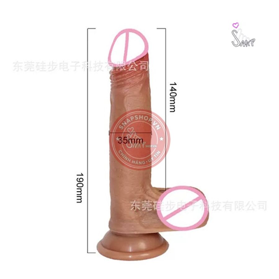 Dương vật giả silicon gắn tường chính hãng - 7 chế độ rung, sạc từ tính, điều khiển từ xa - giao hàng che tên kín hàng có sẵn