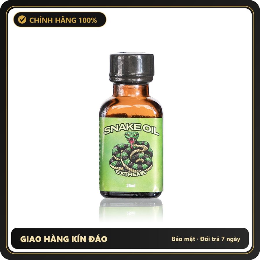 Popper Chính Hãng Tăng Cảm Xúc Cho Cuộc Yêu Snake Oil Extreme Poppers 25ml - Snapshop Chính Hãng