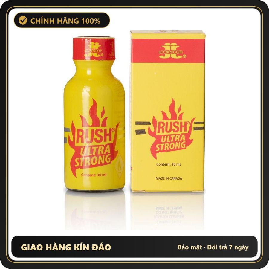 Popper Chính Hãng Tăng Cảm Xúc Cho Cuộc Yêu Rush Ultra Strong Poppers Boxed 30ml - Snapshop Chính Hãng