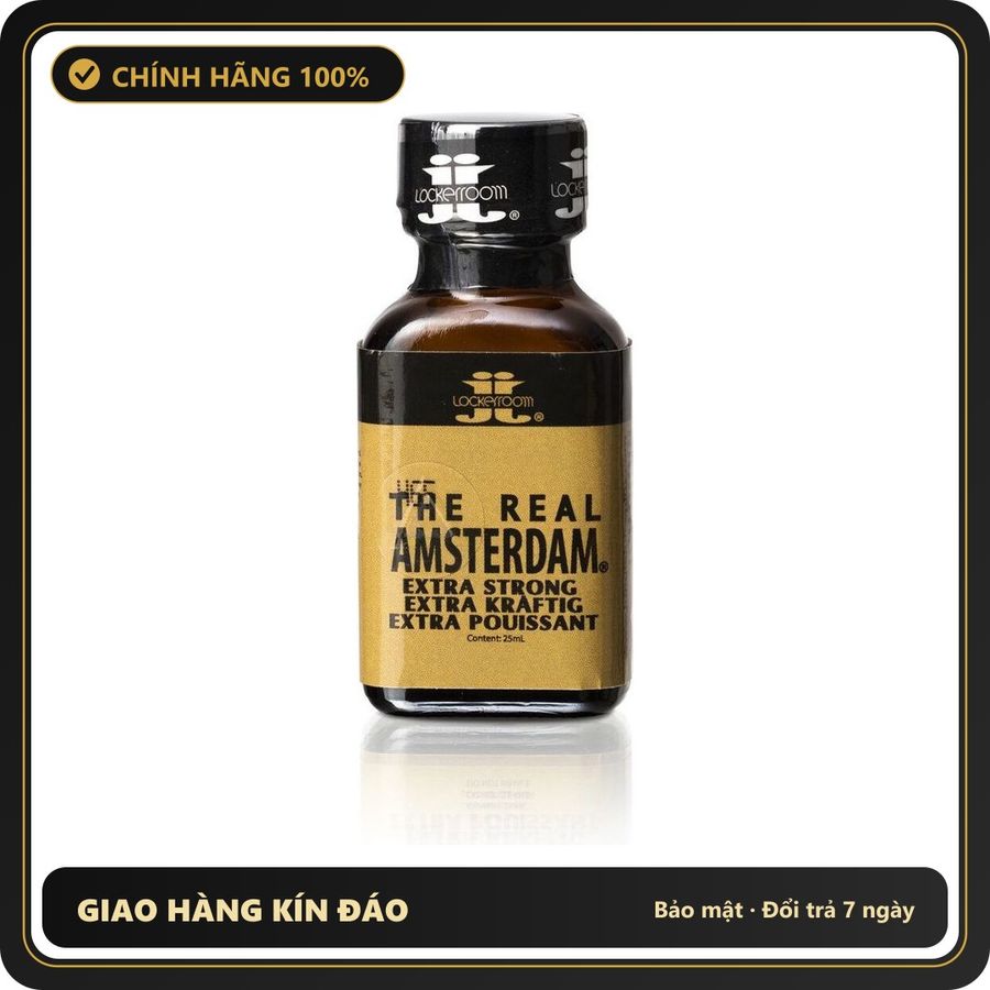 Popper Chính Hãng Tăng Cảm Xúc Cho Cuộc Yêu Real Amsterdam Extra Strong 25ml Poppers - Snapshop Chính Hãng