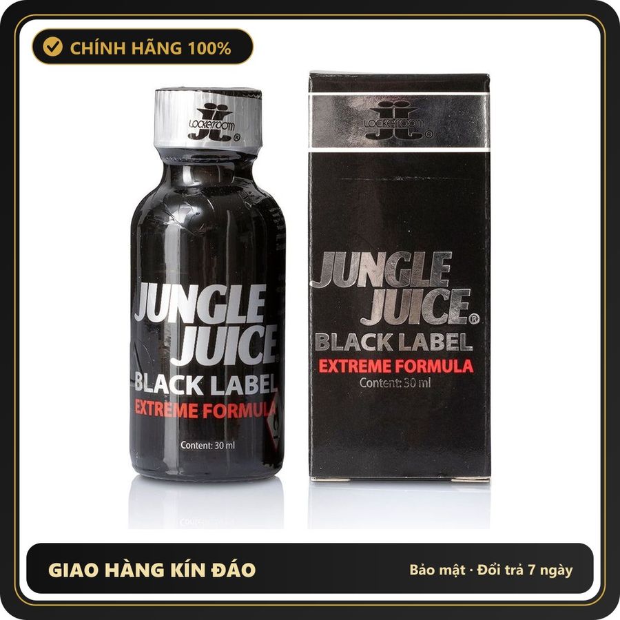 Popper Chính Hãng Tăng Cảm Xúc Cho Cuộc Yêu Jungle Juice Black Label Extreme Formula 30ml Poppers - Snapshop Chính Hãng