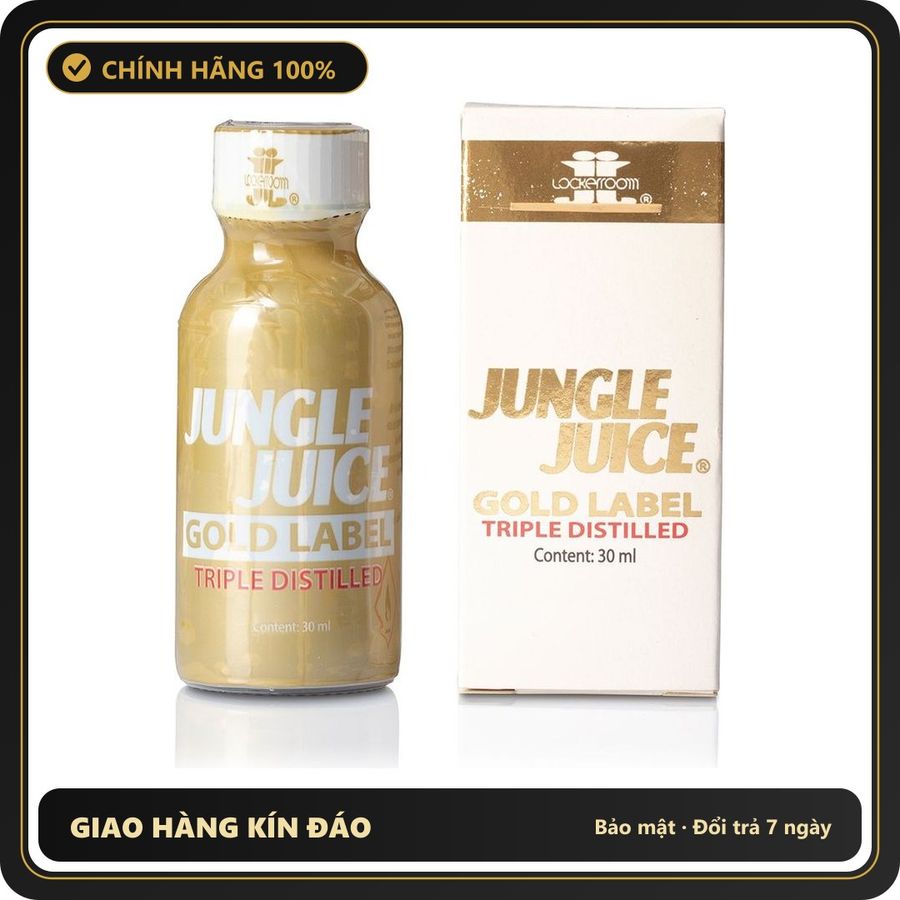 Popper Chính Hãng Tăng Cảm Xúc Cho Cuộc Yêu Jungle Juice Gold Label Triple Distilled 30ml Poppers - Snapshop Chính Hãng