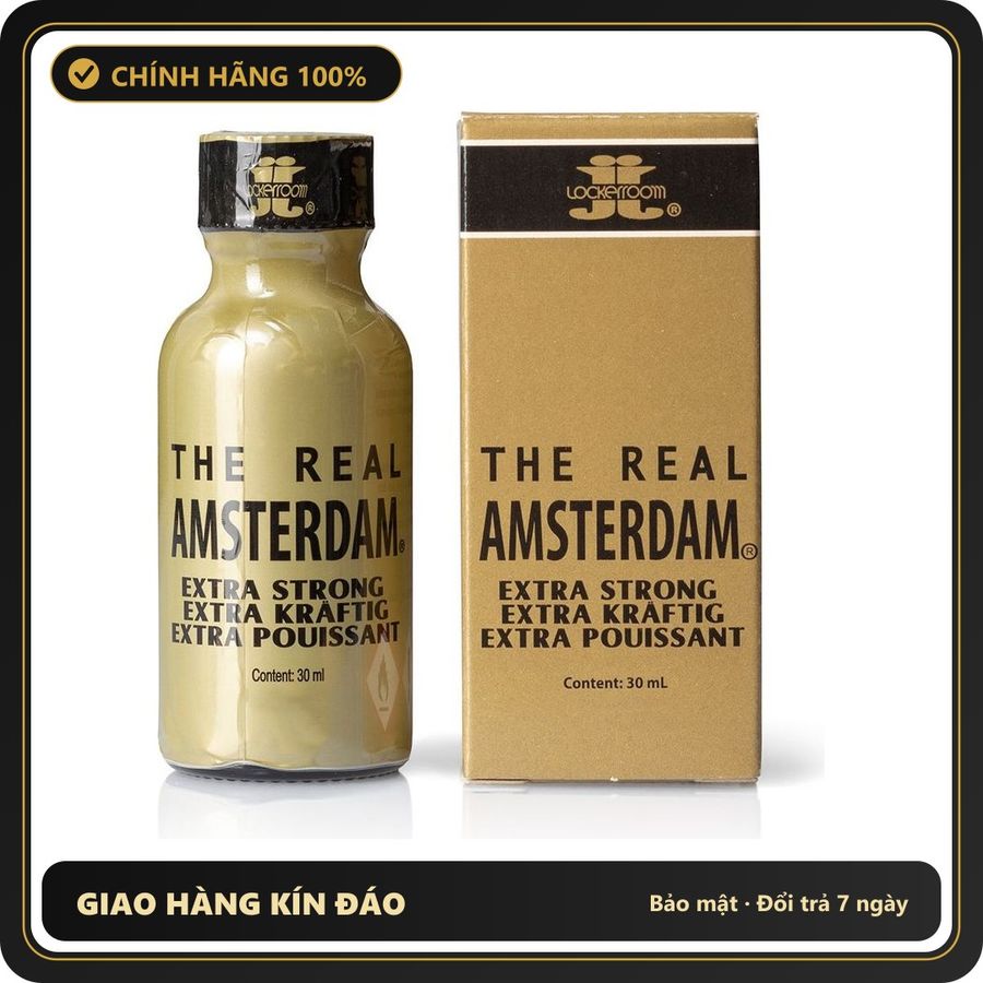 Popper Chính Hãng Tăng Cảm Xúc Cho Cuộc Yêu The Real Amsterdam Extra Strong Poppers 30ml - Snapshop Chính Hãng
