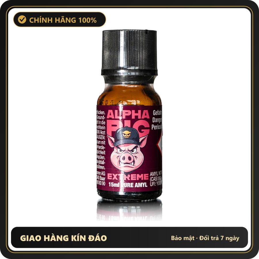 Popper Chính Hãng Tăng Cảm Xúc Cho Cuộc Yêu Alpha Pig Extreme Poppers 15ml - Snapshop Chính Hãng