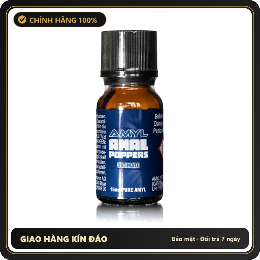 Popper Chính Hãng Tăng Cảm Xúc Cho Cuộc Yêu Amyl ANAL Poppers Ultimate 15ml - Snapshop Chính Hãng