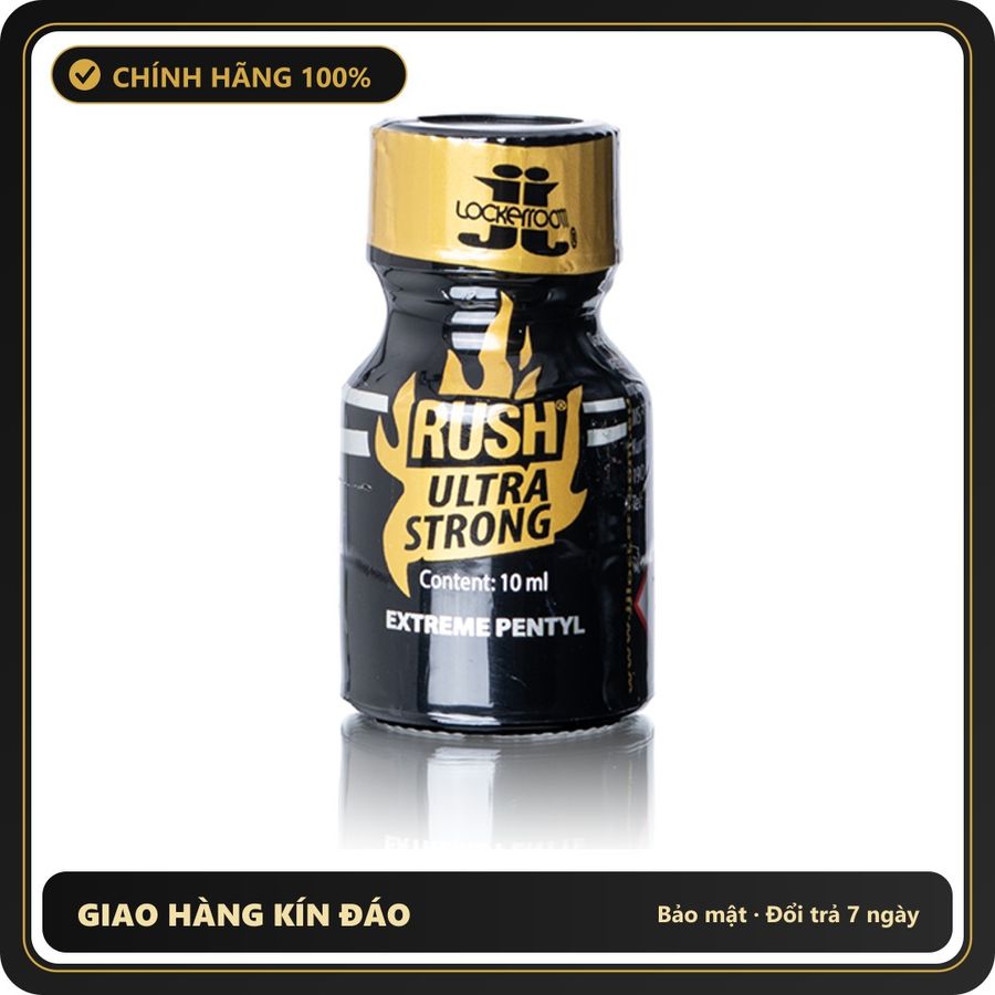 Popper Chính Hãng Tăng Cảm Xúc Cho Cuộc Yêu Rush Ultra Strong Extreme Pentyl Poppers 10ml - Snapshop Chính Hãng