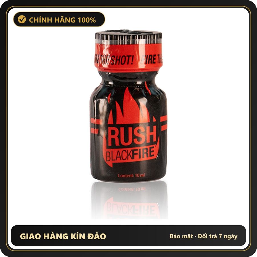 Popper Chính Hãng Tăng Cảm Xúc Cho Cuộc Yêu Rush Black Fire Poppers 10ml - Snapshop Chính Hãng