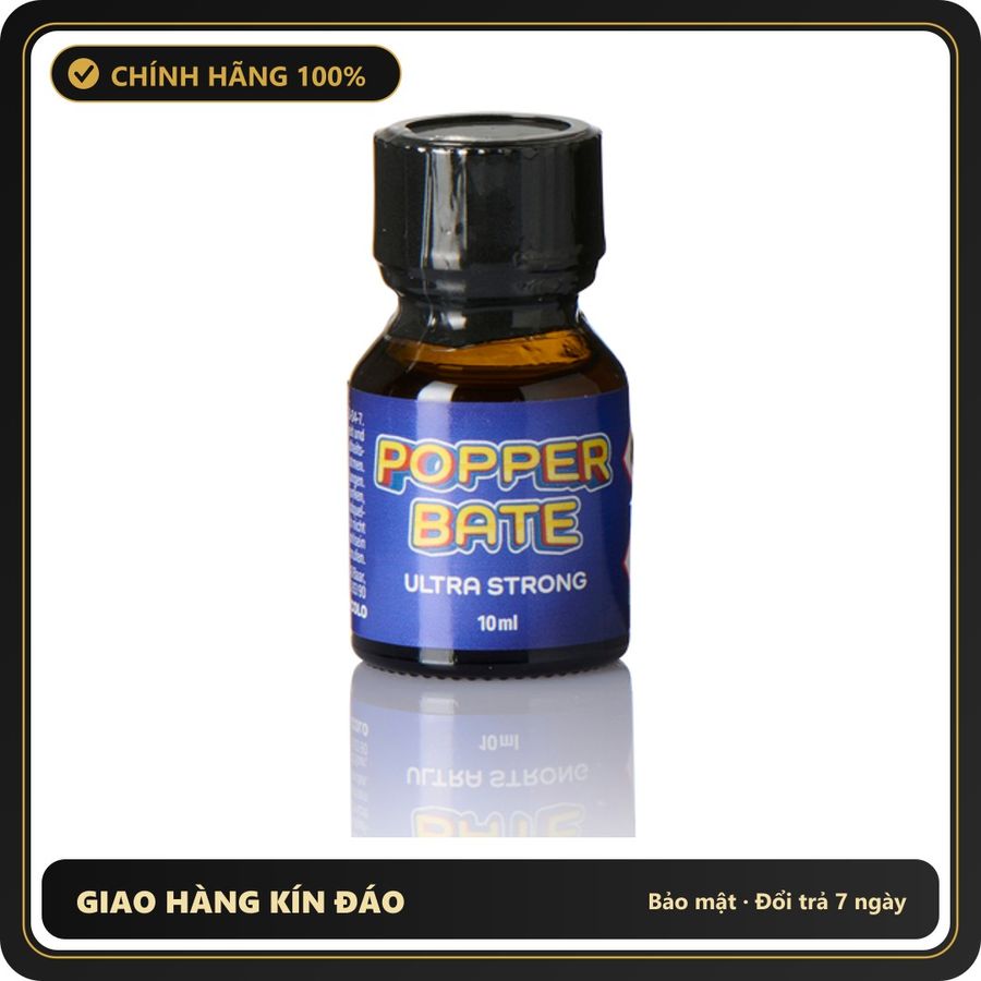Popper Chính Hãng Tăng Cảm Xúc Cho Cuộc Yêu Popper Bate Ultra Strong Poppers 10ml - Snapshop Chính Hãng
