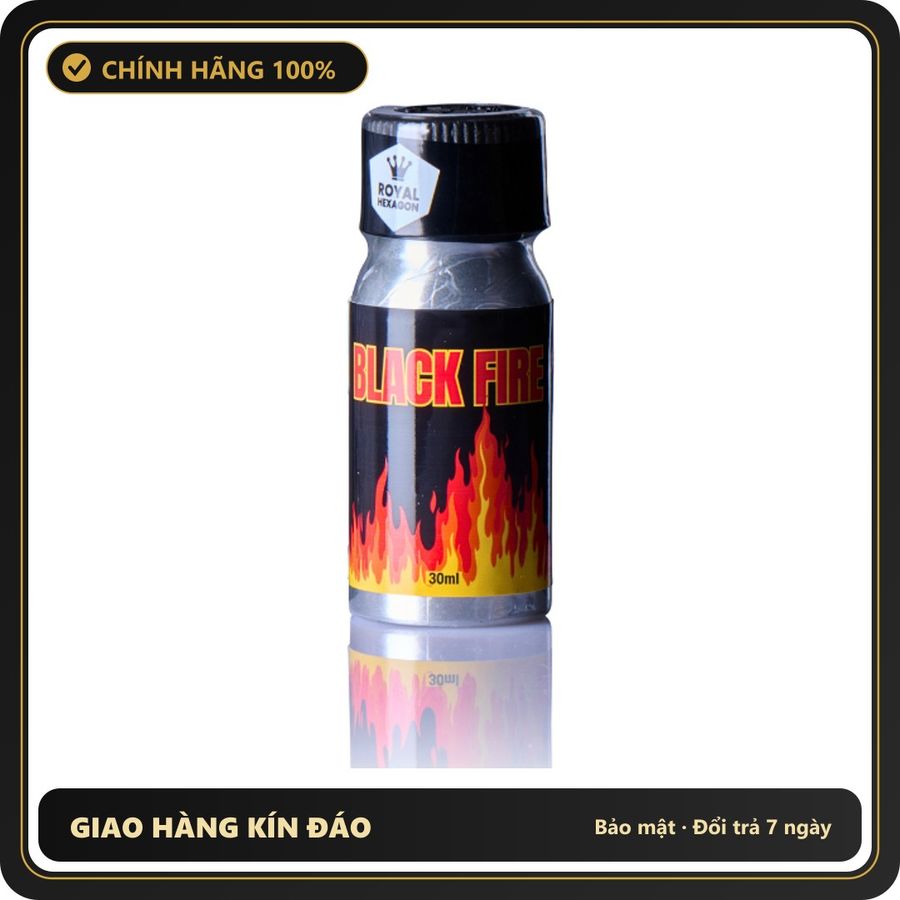 Tinh Dầu Hít Thư Giãn Dành Cho Người Lớn Black Fire Poppers Fuck and Fist Delay Combo - Snapshop Chính Hãng