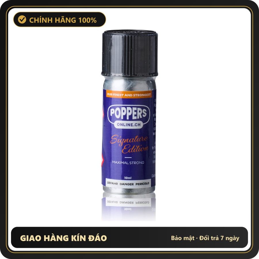 Popper Chính Hãng Tăng Cảm Xúc Cho Cuộc Yêu Poppers Online Signature Edition Maximal Strong Poppers Alu 10ml - Snapshop Chính Hãng