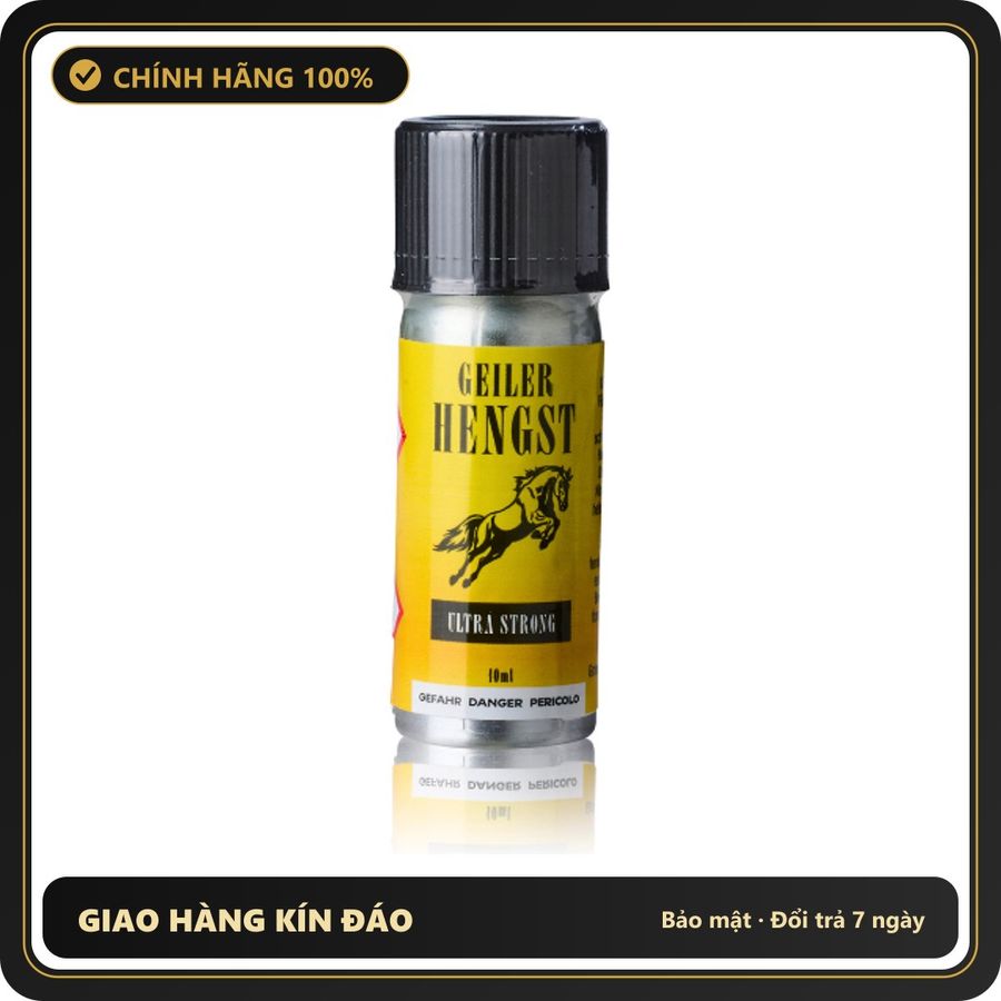 Popper Chính Hãng Tăng Cảm Xúc Cho Cuộc Yêu Geiler Hengst Ultra Strong Poppers Alu 10ml - Snapshop Chính Hãng