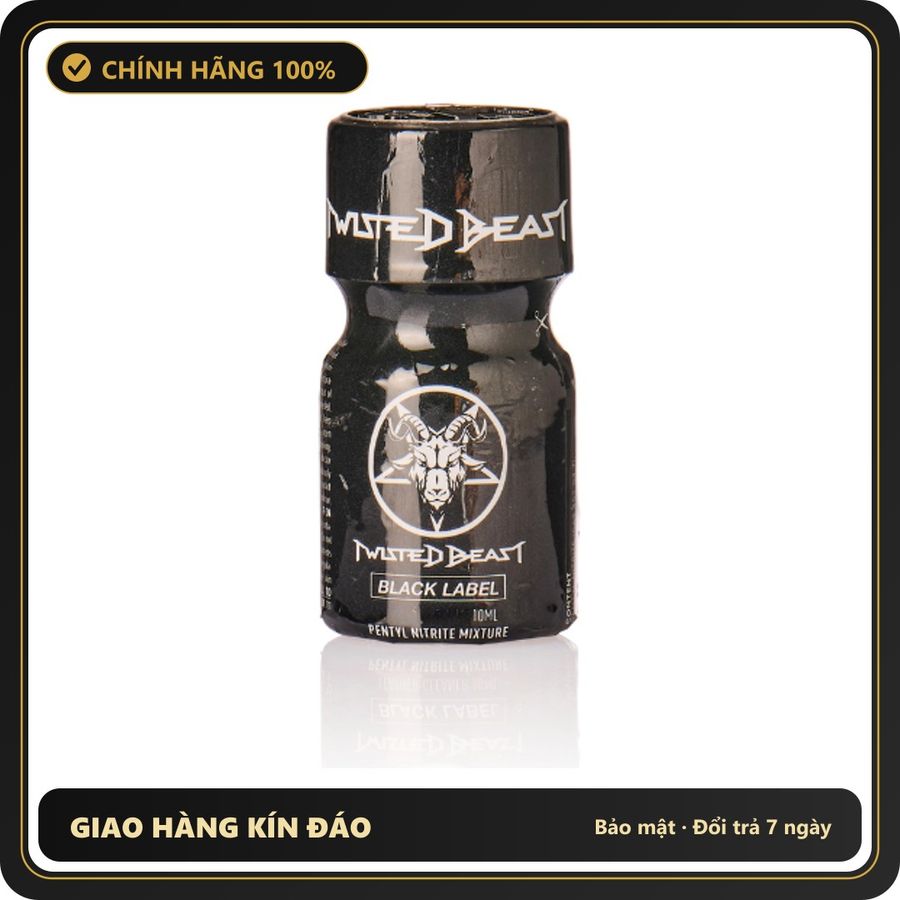 Popper Chính Hãng Tăng Cảm Xúc Cho Cuộc Yêu Twisted Beast Black Label Poppers 10ml - Snapshop Chính Hãng