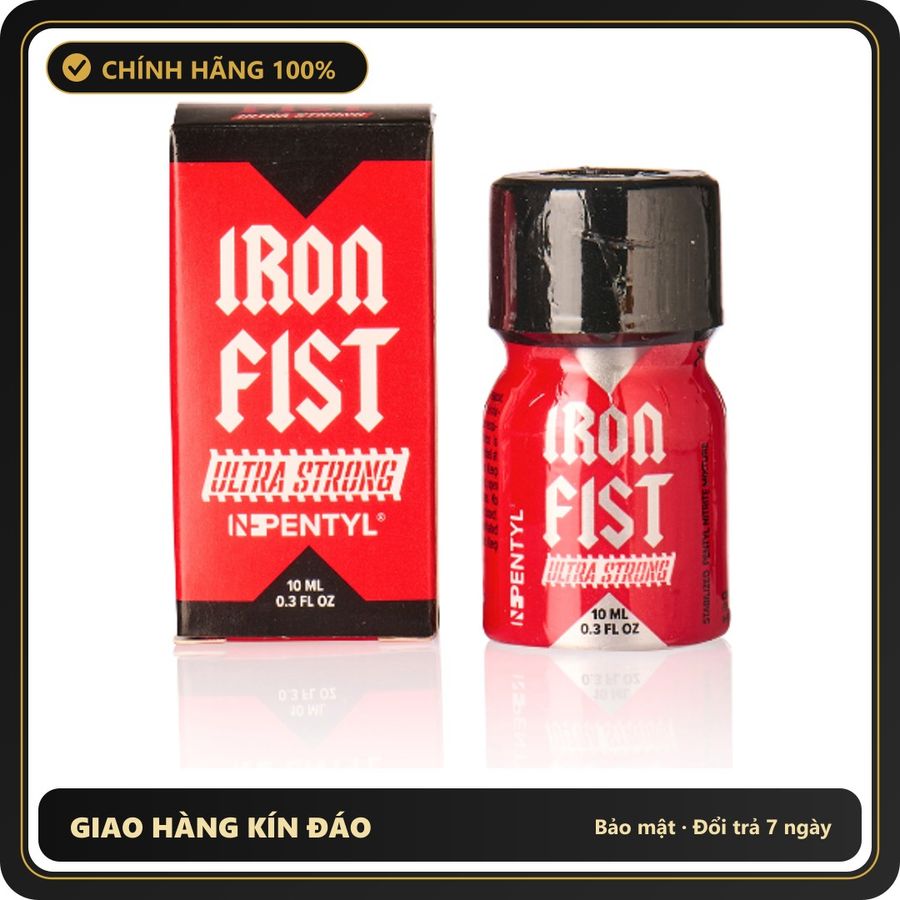 Popper Chính Hãng Tăng Cảm Xúc Cho Cuộc Yêu Iron Fist Poppers Ultra Strong 10ml - Snapshop Chính Hãng