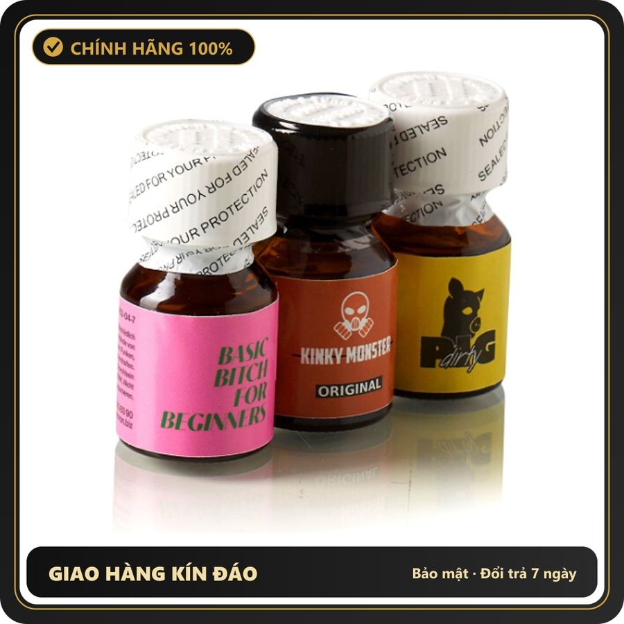 Popper Chính Hãng Tăng Cảm Xúc Cho Cuộc Yêu Beginner Combo Pack 3 x 10ml Poppers - Snapshop Chính Hãng